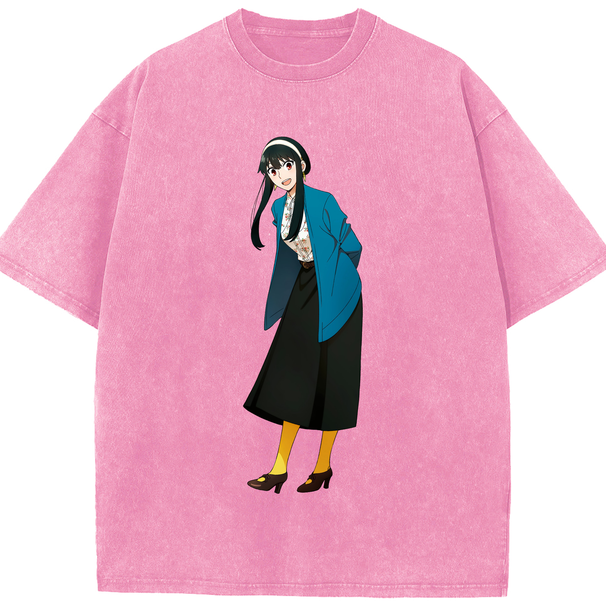 （画像用） SPY×FAMILY间谍家家酒 綿100% ヴィンテージ風 半袖Tシャツ（フロントプリント）